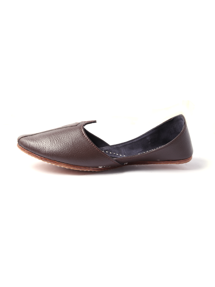 handmade brown pure leather shoe